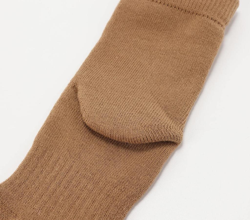 WIOIW Sports Socks for Outdoor Thick Pile Thick Towel Set of 3 Women's Five-Toe Socks, Running, Trekking, Sole, Fabric, Cotton,