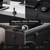 Magnetic Cable Clip Winder Holder Adhesive Wire Keeper Cord Cable Organizer USB Charging Cables Winder for Office Desktop Home