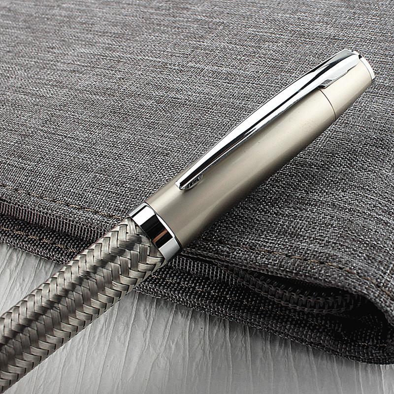 New Luxury Metal Ballpoint Pen Steel Wire Weaving Pen Ballpoint Pen Lettering School&Office Supplies