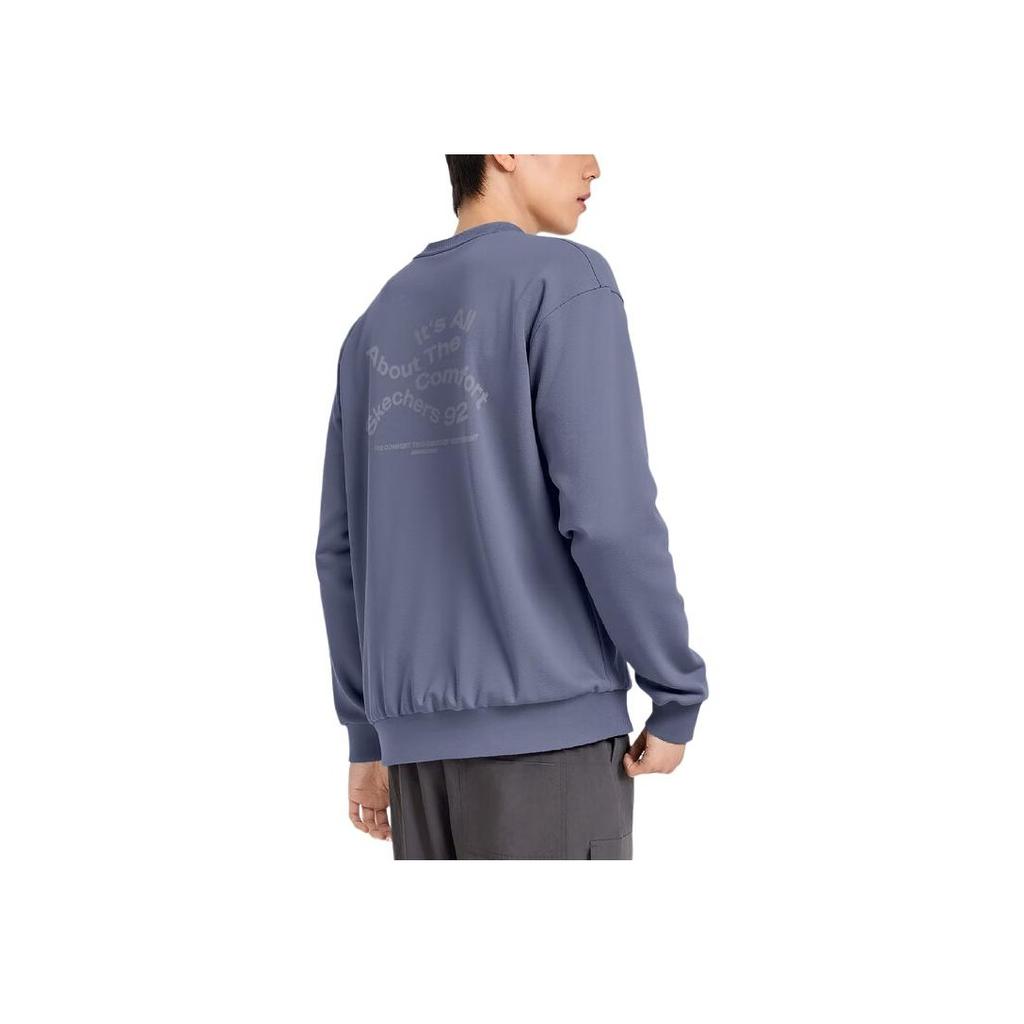 Skechers Sport Alliance Series Fashion Comfortable Simple Versatile Solid Color Sweatshirt Unisex sweatshirt L325U025-05WB
