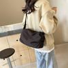 New spring and summer trend fashionable and simple shoulder women's bag tote bag canvas bag large capacity large bag