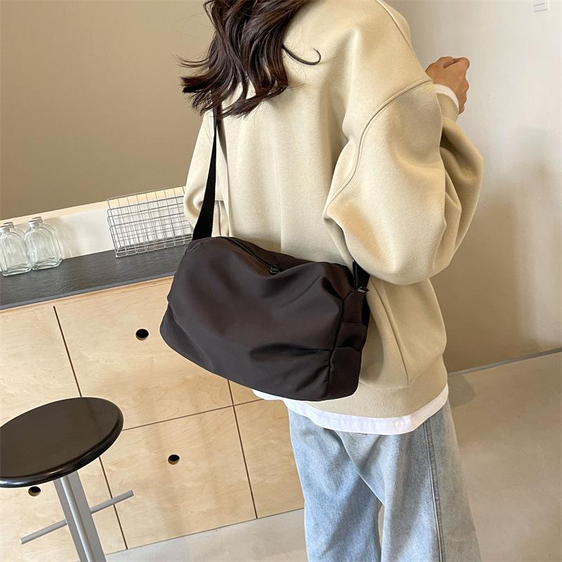 New Spring and Summer Trend Fashionable and Simple Shoulder Women's Bag Tote Bag Canvas Bag Large Capacity Large Bag