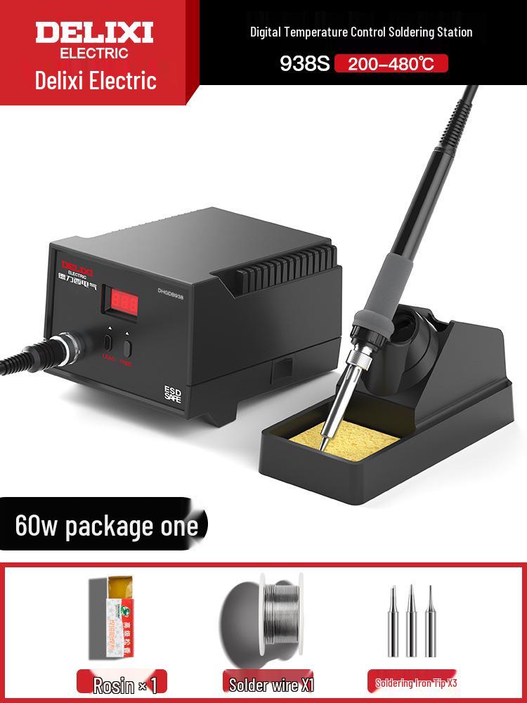 DELIXI Adjustable High-Power Electric Soldering Iron for Home Repairs
