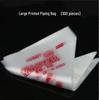 Assorted Sizes Disposable Piping Bags - 100 Pack for Cake, Cream, Jam, Chocolate, Icing.