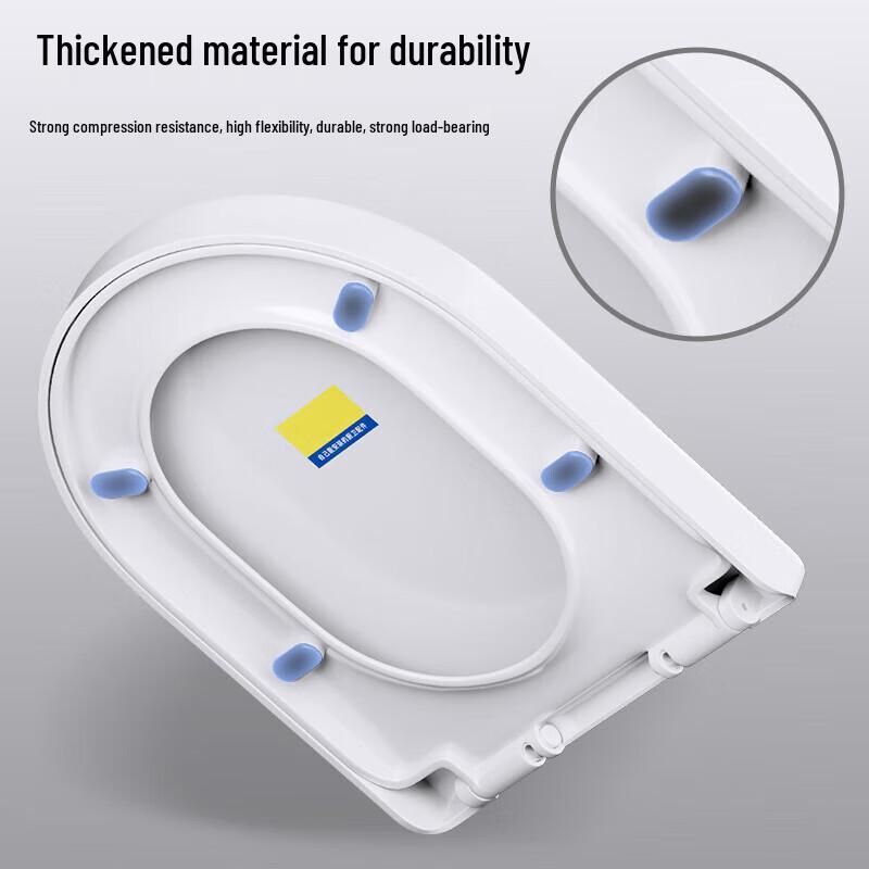 FEEGOO Universal U-Shape Toilet Seat Cover