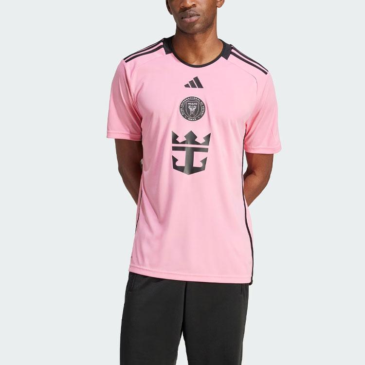 Adidas Inter Miami CF 24/25 Messi Home Jersey, Men Soccer Easy Pink JE9741