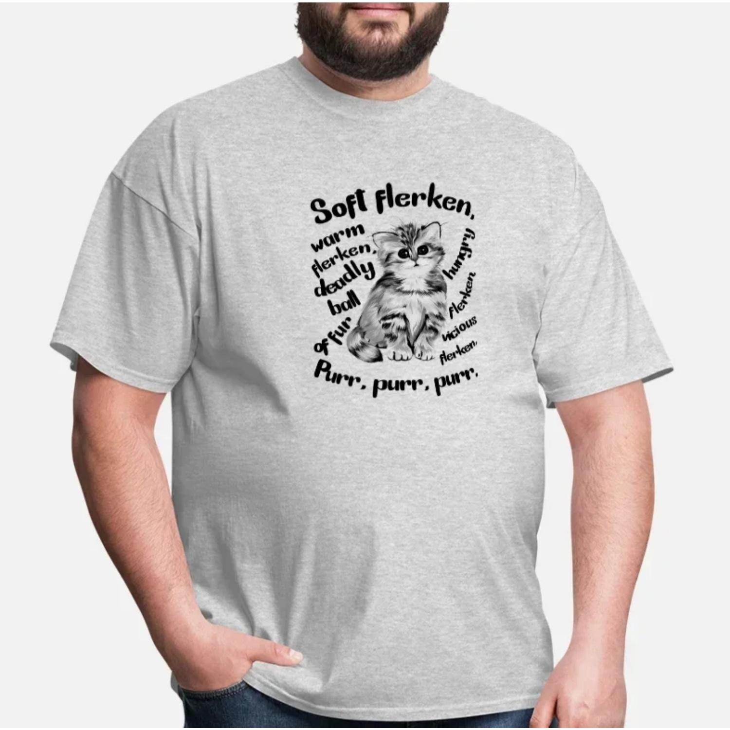 

Funny Geese Cats Soft Flerken T-Shirt 100% Cotton O-Neck Summer Short Sleeve Casual Mens T-shirt Size S-3XL S чёрный