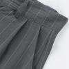 Spring and Autumn Thin Men's Casual Pants Striped Zipper Straight Versatile Simple Suit Pants