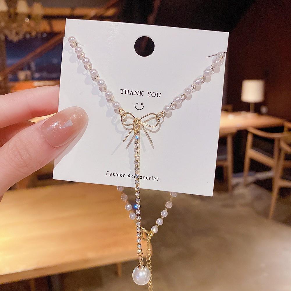 Fashion Light Luxury Titanium Steel Necklace Women'S High-End Pendant Sweet Temperament Collarbone Chain Does Not Fade Accessories
