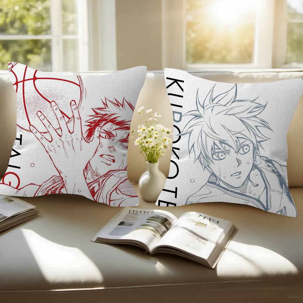 Federa cuscino anime Kuroko No Basket copricuscino divano decorazione stanza casa regalo per bambini