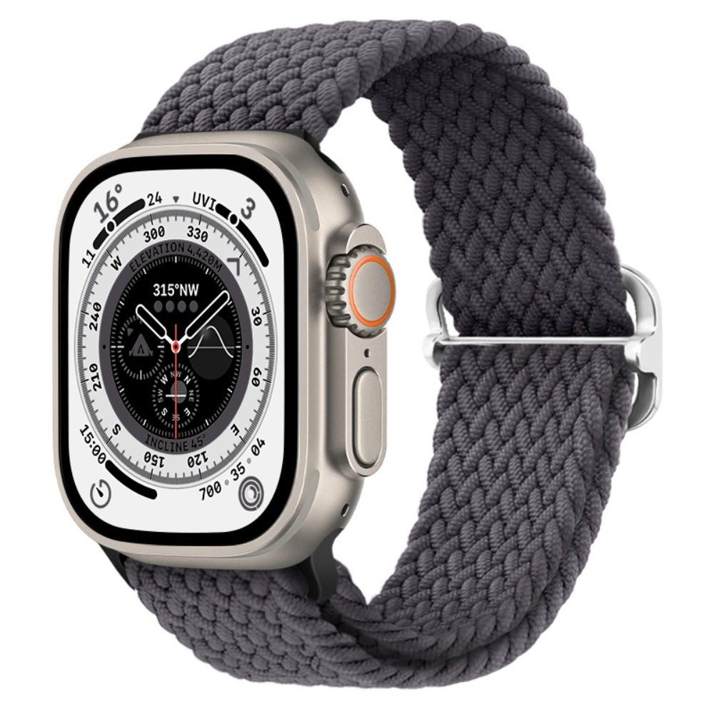 Braided Bracelet for Apple Watch Ultra 3 2 49mm 11 10 42/46mm Nylon Elastic Belt Bracelet for 9 8 7 41mm/45mm 6 5 4 SE3 40/44mm