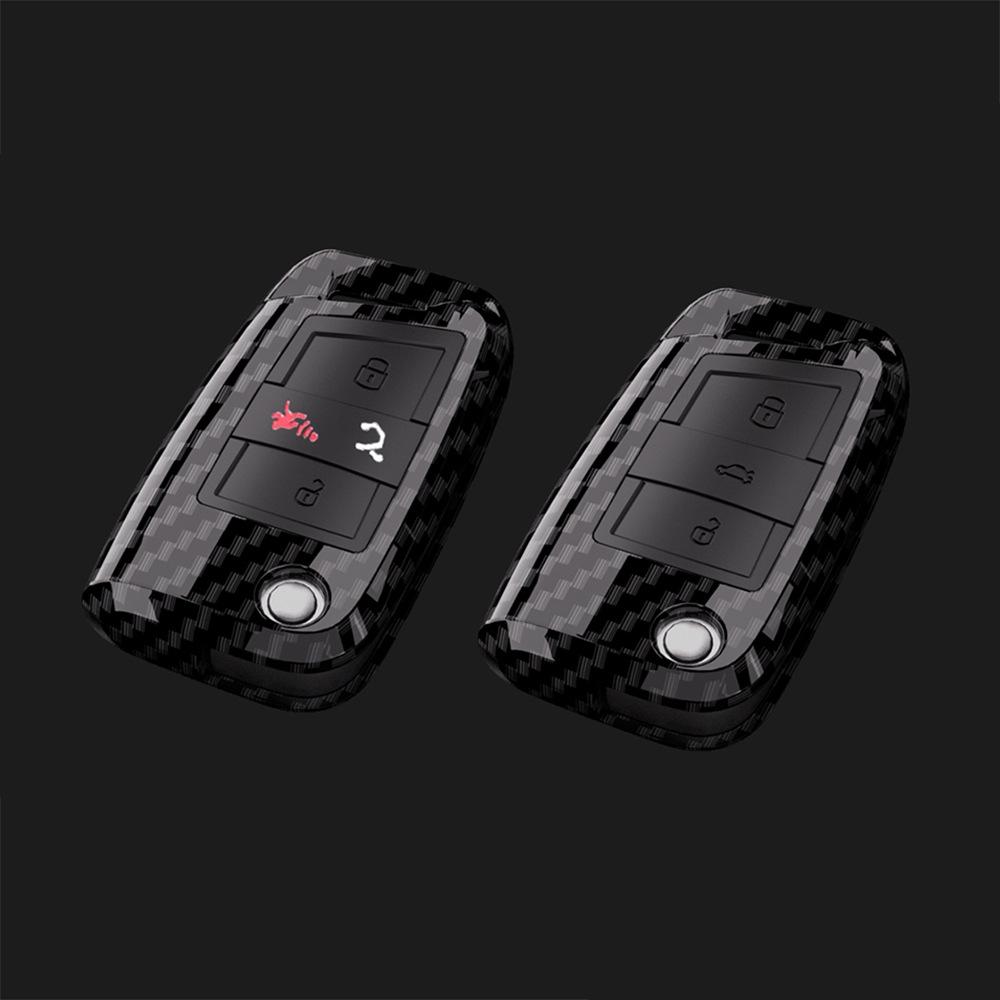 

Suitable for Volkswagen Golf 8 Touon Key Bag Gaoba New Maiteng Carbon Fiber Key Case Car Keycase Chain
