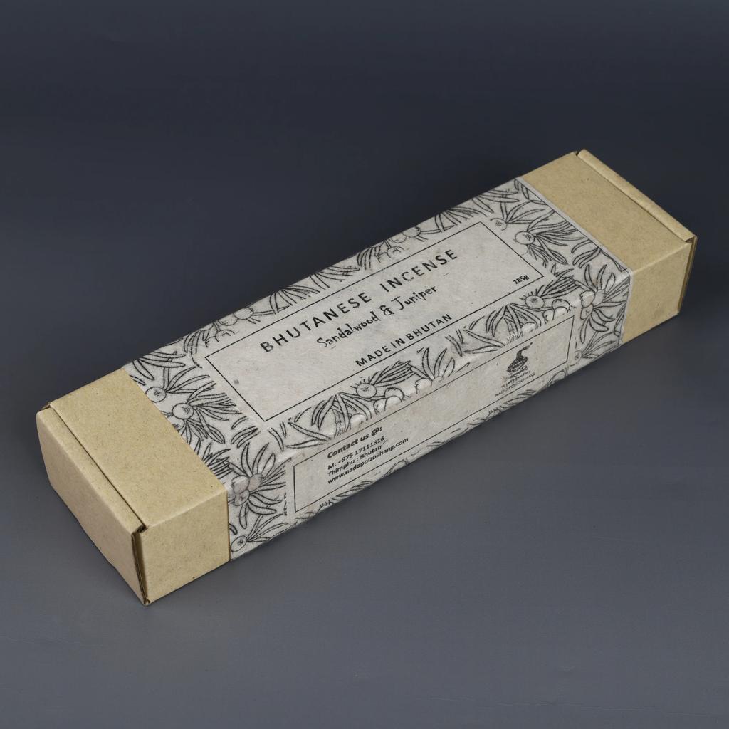 Bhutanese  incense Natto sandalwood juniper natural handmade Tibetan Stick Incense Temple room purify air and eliminate odor