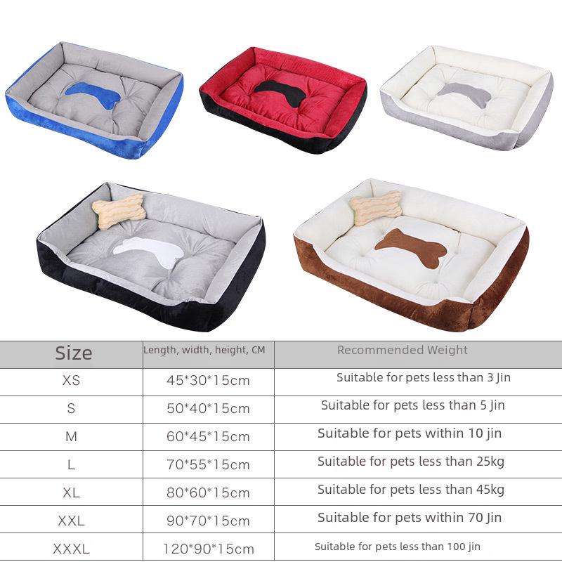Warm Dog Bed: Cozy Spot for Small, Medium & Large Breeds - Pet Nest & Mat