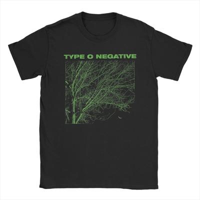 Vtipné tričko Type O Negative Tree Černé Pánské Kulatý výstřih Čistá bavlna Trička Kapela Hudba Album Krátký rukáv Letní oblečení