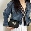 New Design Bowknot Armpit Bag Leather Y2k Small Handbag Fashionable Bow Crossbody Bag  Women