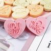 Zestaw 10 wykrawaczy do ciastek, wykrawacz do ciastek z możliwością wciskania, wykrawacze do ciastek na Walentynki, wytłaczana forma do ciastek, prezent dla dzieci
