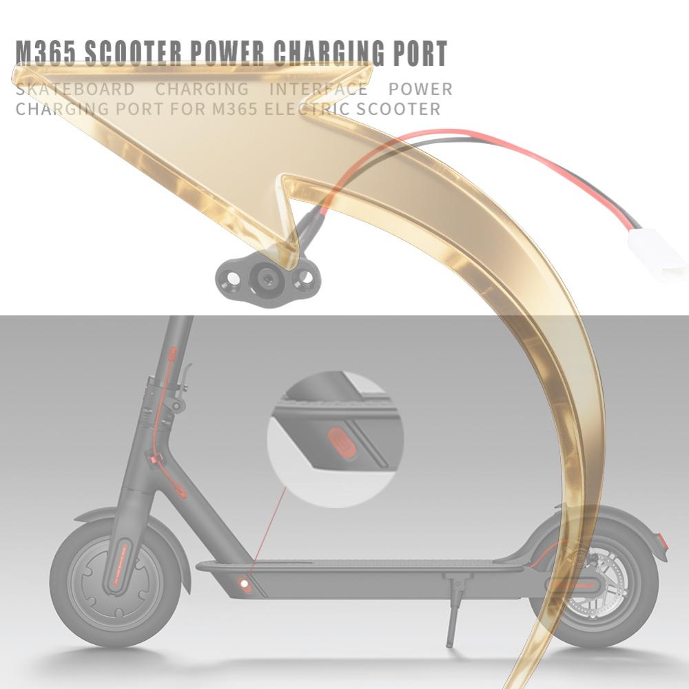 Laddningsgränssnitt för skateboard Strömladdningsport för M365 elektrisk skoter