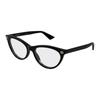 Optical Glasses Integrated Plate Nose Pads, Cat-eye 001 (black Frame/clear Lens) 53 Basic Packaging - Dust Bag + Glasses Case (random Color)