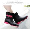 2025 Herbst Winter Neue Mode Damen Warm Lässig Gummi Wasserschuhe Damen Knöchel PVC Damen Knöchel Wasserdicht Regenstiefel Plüsch