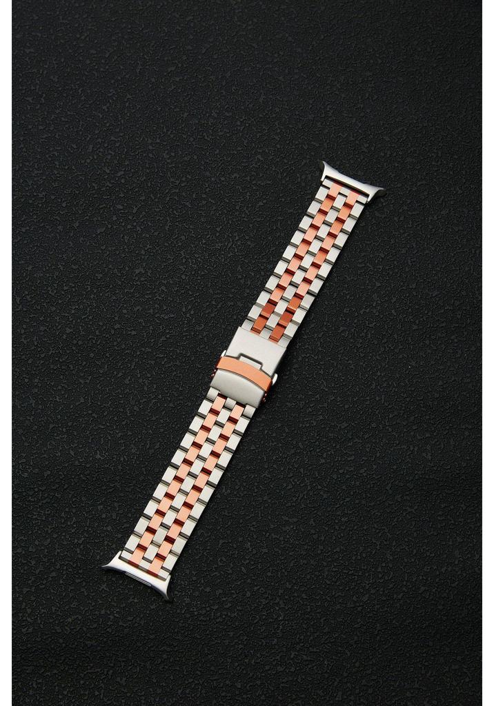 Stainless Steel Tank Band for Samsung Watch 5/7/8 Gen - Men's Link Style
