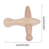 Pressure Point Massager Tool Cross-Shaped Wooden Massage Tool Lymphatic Drainage Relaxes Muscles