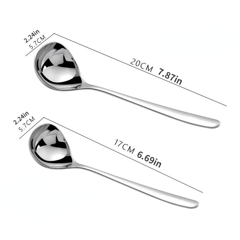 1 cuchara espesante de acero inoxidable, creativa, de mango largo, duradera, para hotel, cucharón para sopa, herramientas esenciales para la cocina del hogar