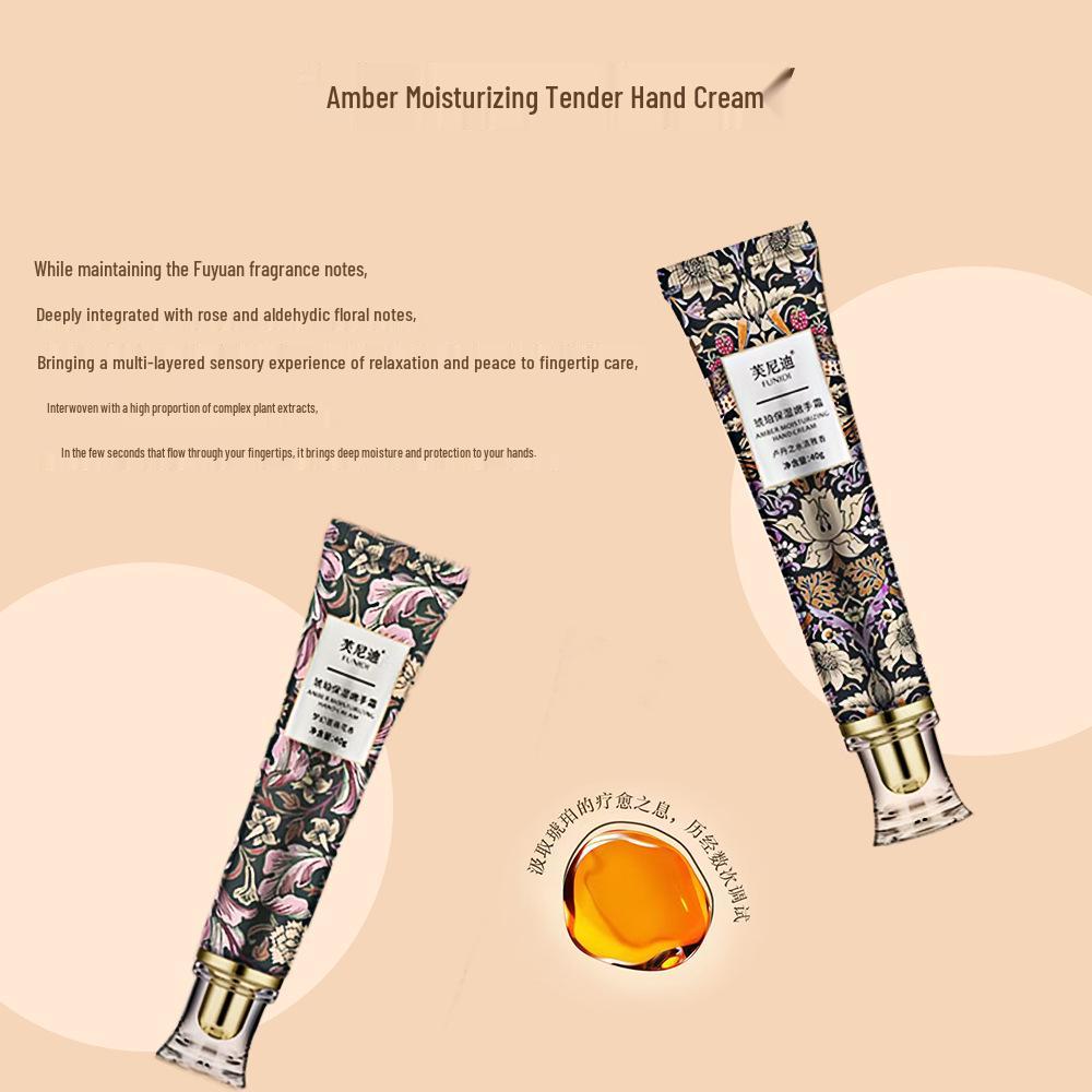 Amber Funnidi Moisturizing Hand Cream - Autumn & Winter Nourishing, Hydrating, Non-Greasy, High-End Feel.