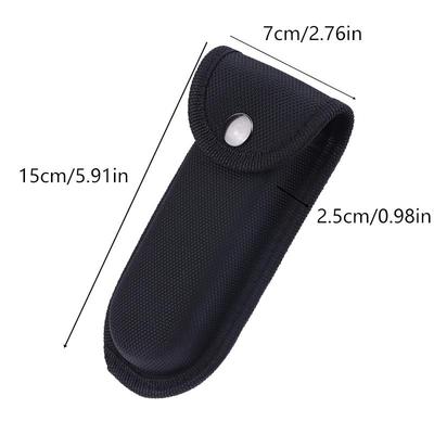 1XMultifunctional Folding Pliers Storage Bag Folding Knives Pouch Case Waist Pack Flashlight Protective Cover For Hiking Camping