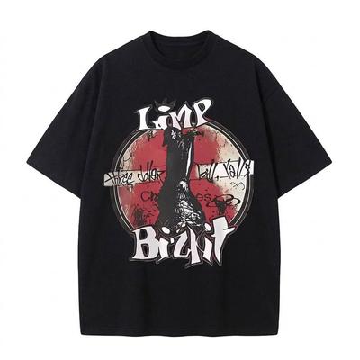 Nu Metal Band T-Shirt - Limp Bizkit Stil Vintage Grafik - S-3XL Unisex Shirt Baumwolle Oversize Große Größe