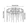 Griglia per Barbecue a 48 Spiedini per Friggitrice ad Aria Acciaio Inossidabile Griglia Verticale Appendi Spiedini Gadget da Cucina Forno Griglia per Kebab Strumenti BBQ