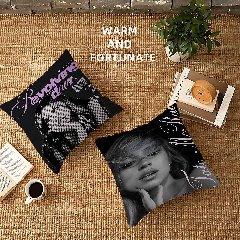 Tate M-McRae Singer Pillow Cushion Cover Pillowcase Living Room Sofa Home Decor Customized