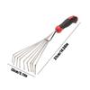 Hand Rake Small Garden Rake Hand Cultivator Tool Short Metal Soil Tiller Manual Weeding Gardening Tool For Planting Lawn Yard