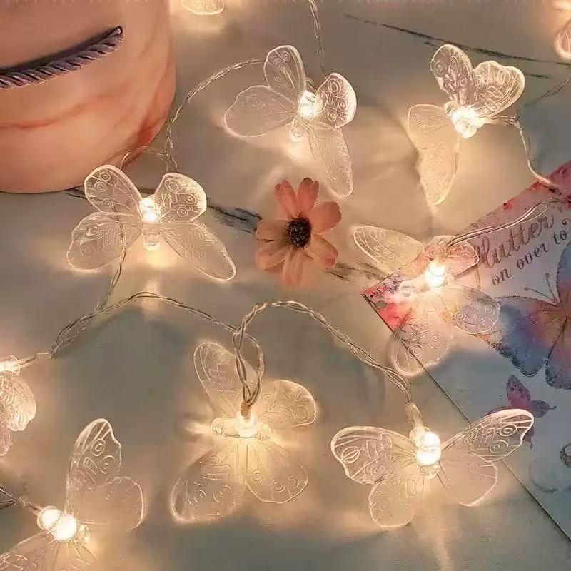 LED Butterfly String Lights - Colorful Transparent Christmas & Wedding Decorations