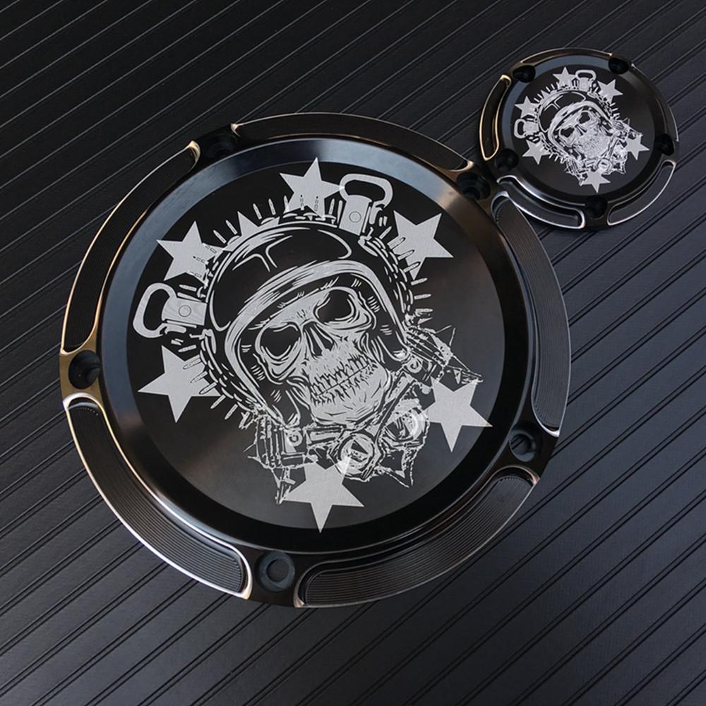 Aluminum Derby Cover Motorcycle Engine Timing Timer Cover For Harley Touring Electra Glide Dyna Softail Heritage Deluxe