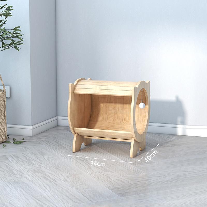 

Многофункциональный домик для кошек, переноска из цельного дерева, кошачье гнездо, доска для царапания, товары для животных