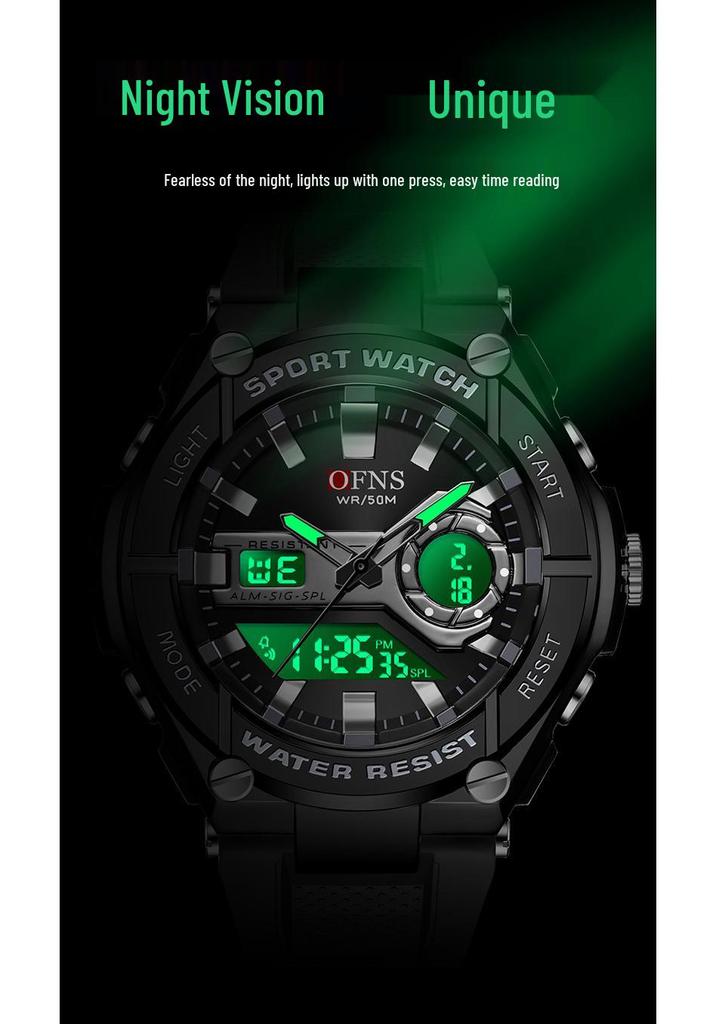 OFNS Trendy Multifunctional Sports Watch - Fashionable Electronic Student Watch