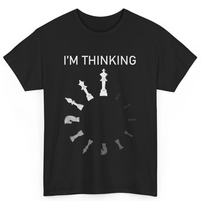 Chess Player I M Thinking Loading Cotton T Shirt - Men s Summer Cotton Graphic Tee S разноцветный