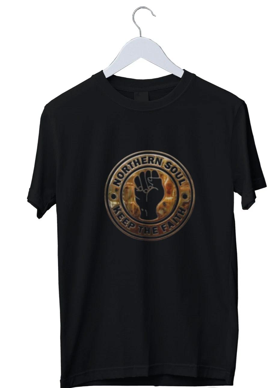 Unisex Adult Casual Graphic Northern Soul Gold Mens isex Graphic T-... S