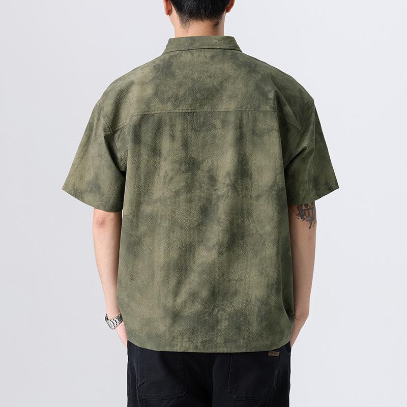 New American Polo Shirt for Summer for Men's Thin Large Size Loose Half-sleeved Shirt