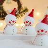 1PC White Cute Snowman Photo Props Cartoon Ornaments Christmas Table Decoration Creative Scented Candles Gifts