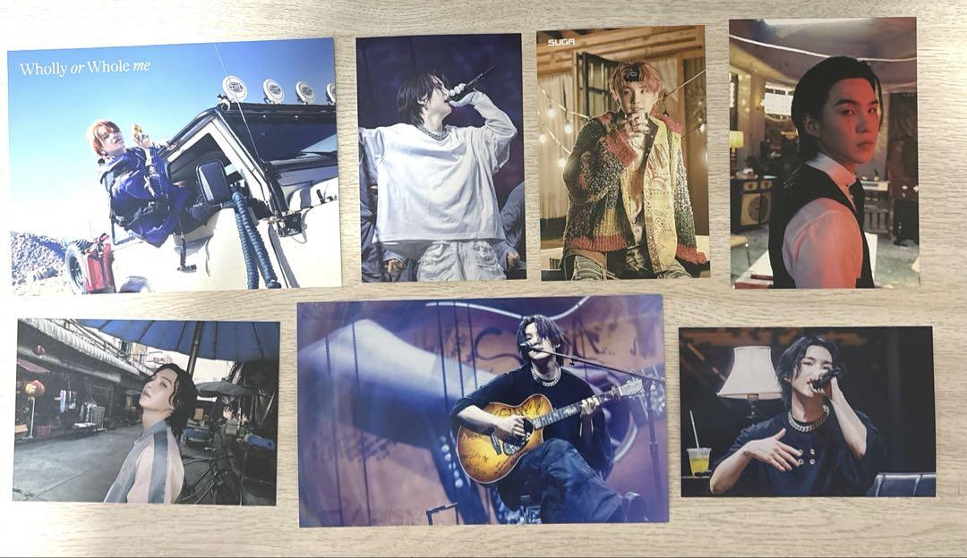 

[USED] BTS SUGA Photo Cards (7 pieces)