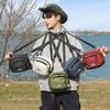Summer outdoor hiking satchel lightweight breathable wear-resistant anti-splashing messenger bag short distance hiking satchel leisure