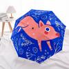 1pc Piglet FloralAutomatic Open/close Folding Umbrella, Compact Portable Travel Umbrella, Perfect Birthday/Holiday, Cute Umbrella y004