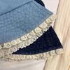 Big Brimmed Lace Fisherman Hat Y2K Panama Hat Fashion Denim Bucket Hat  Lady