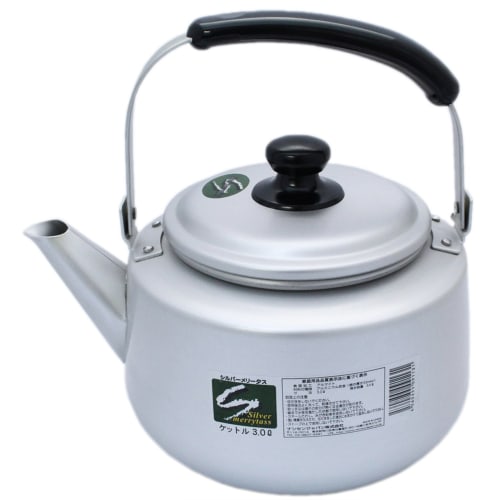 Nansen Japan Silver Melitas Kettle, 3.0L, for direct flame use only
