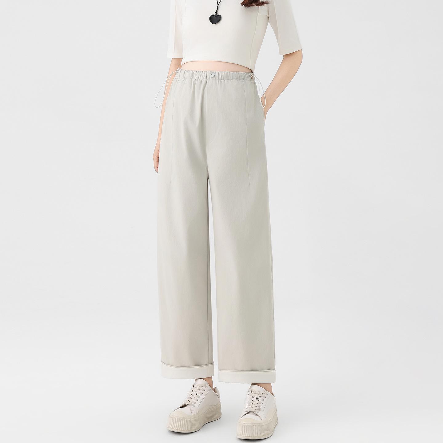 

Comfortable Maternity Wide-Leg Pants: Lightweight, Non-Constricting, Straight-Leg Design for Spring/Summer 2XL