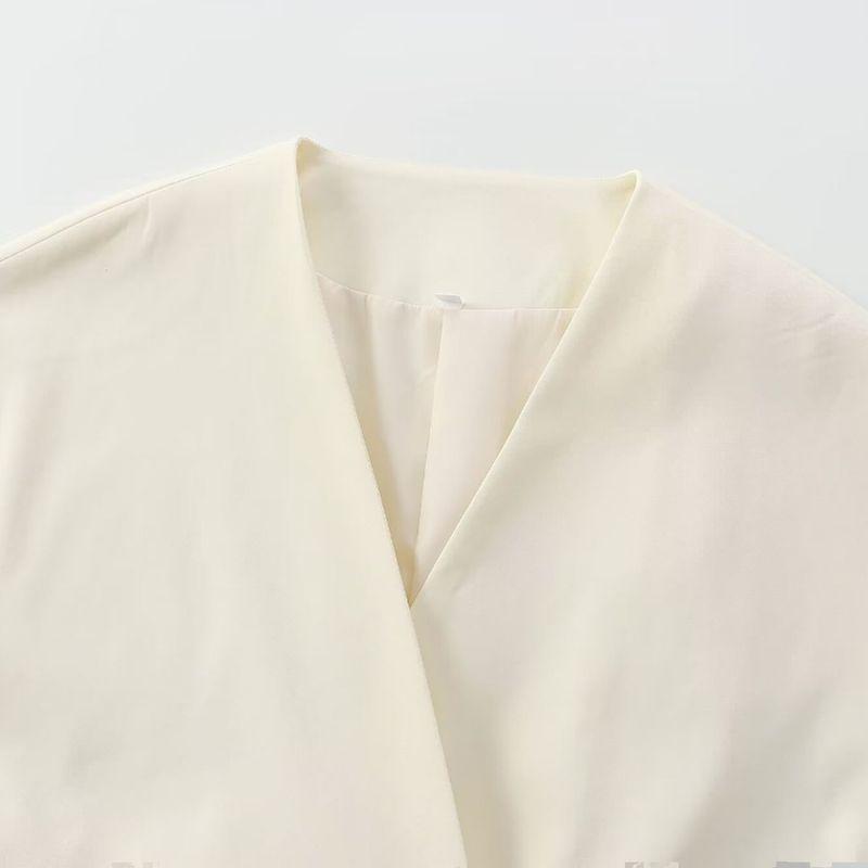 Kaslead New Arrival Women's Fashion Style Blended Double Breasted Vest Casual Pants 8056586 2365586