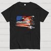 America 250th Anniversary Sci-Fi Rebels Flag Art Print Cotton Casual Cool Loose T-Shirt