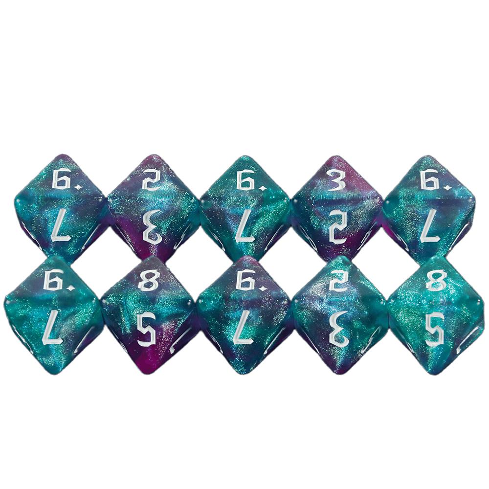 Mixed Colored Dice Polyhedral Dice D8 Dice for DND Boardgame, Educational Accessories Gaming